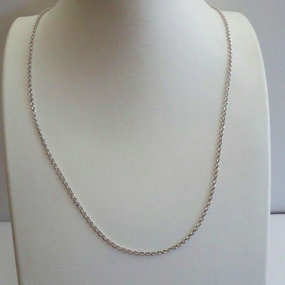 Italian 22" Rolo Chain with Real 925 Sterling Silver - Picture 2 of 5